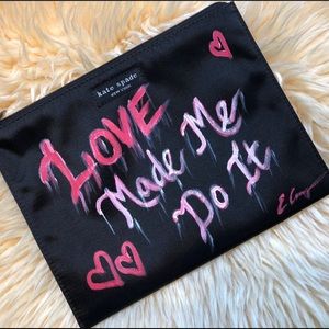 Hand Painted Kate Spade Zip pouch